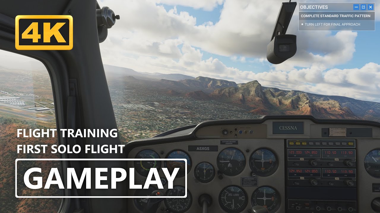 MSFS Gameplay 4K | Microsoft Flight Simulator - FIRST SOLO FLIGHT [GeForce RTX 3070]