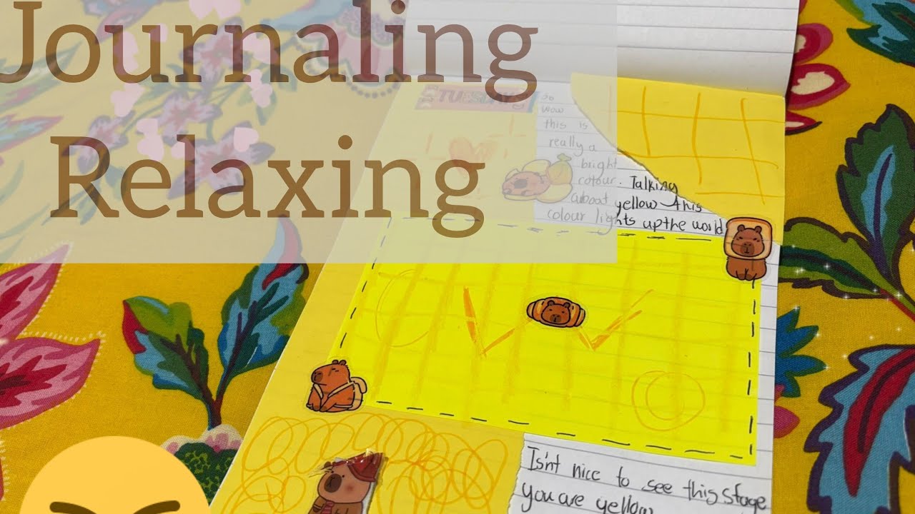  Yellow Journaling💛✨️🌸| Easy and simple 