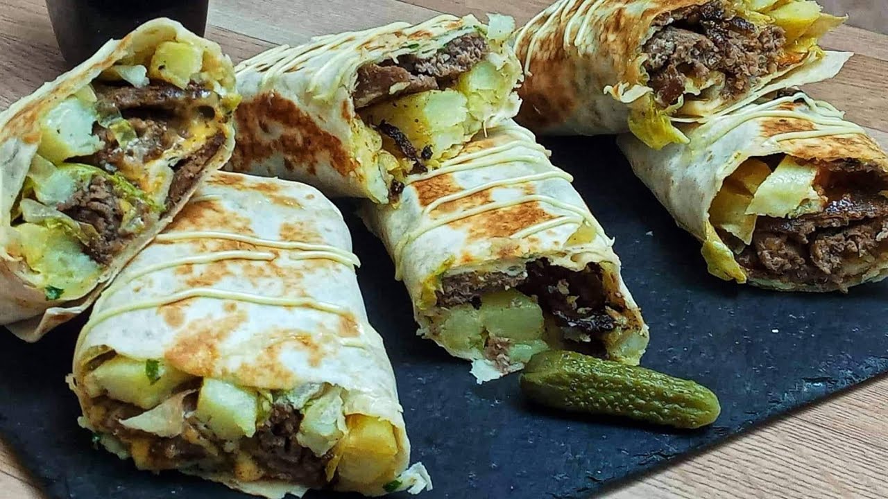 شاورما باللحم المفروم🥙 🤤بنة جديدة وصفة  تركية (doner kebab)بنة روعة ❤️