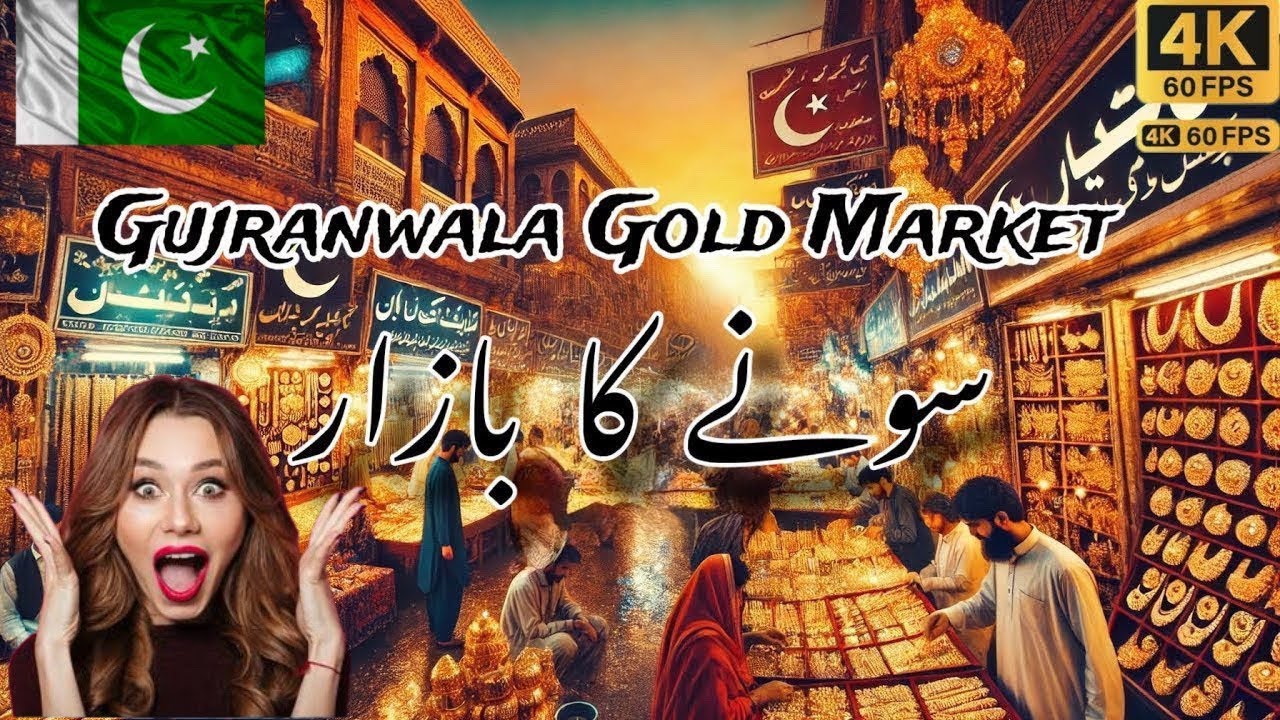 Sarafa Bazar Gold Market Gujranwala Pakistan 🇵🇰 Walking Tour 4k Hdr in 60Fps