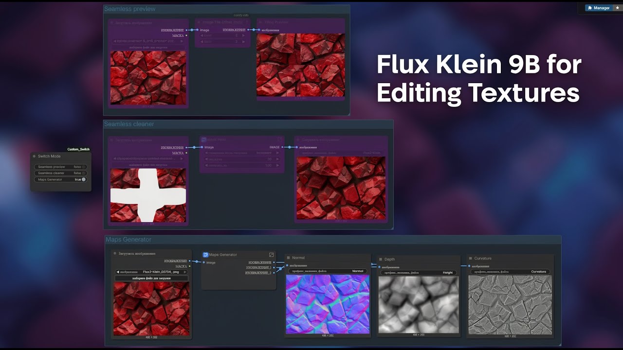 Flux Klein 9B for Textures Editing | Comfy UI