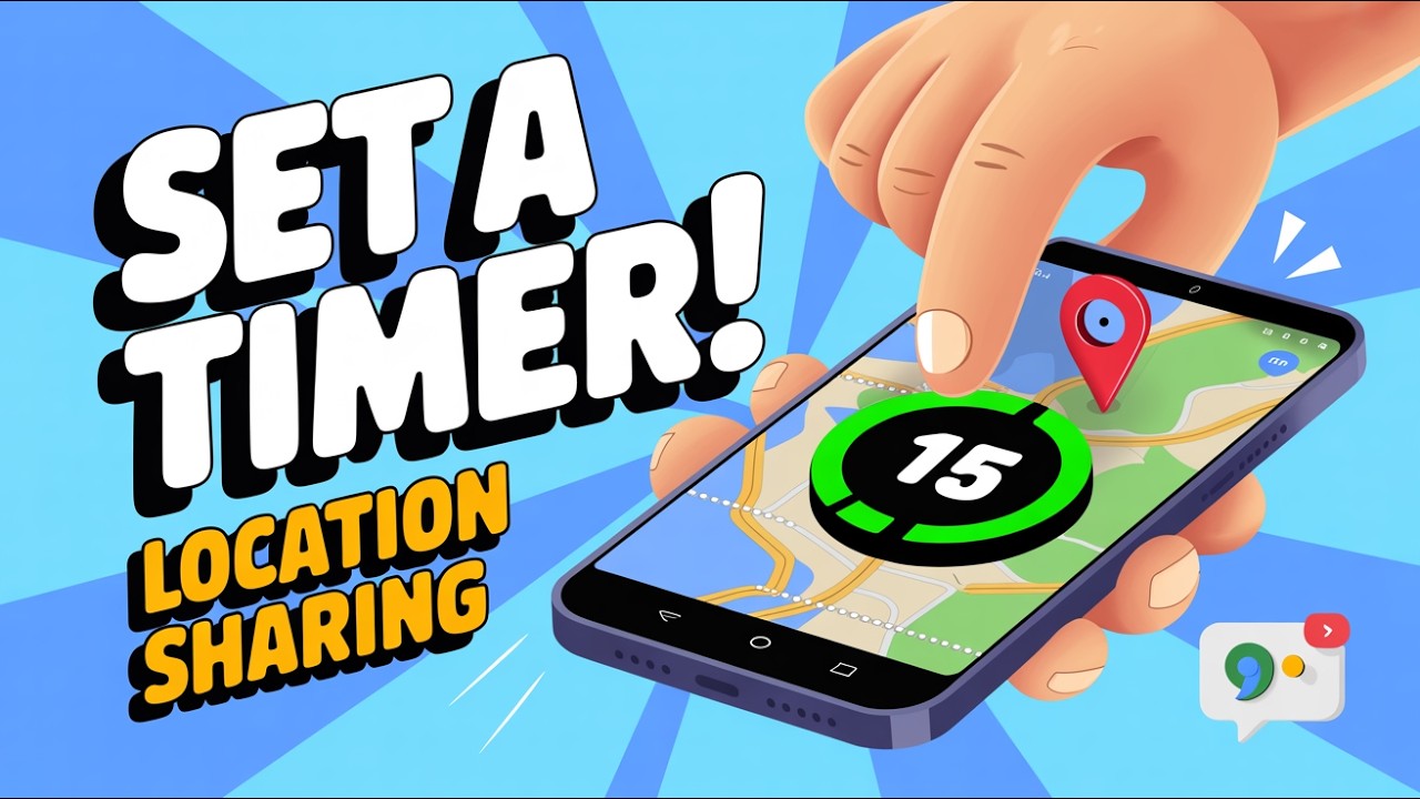 How to set a custom timer for location sharing Google Messages