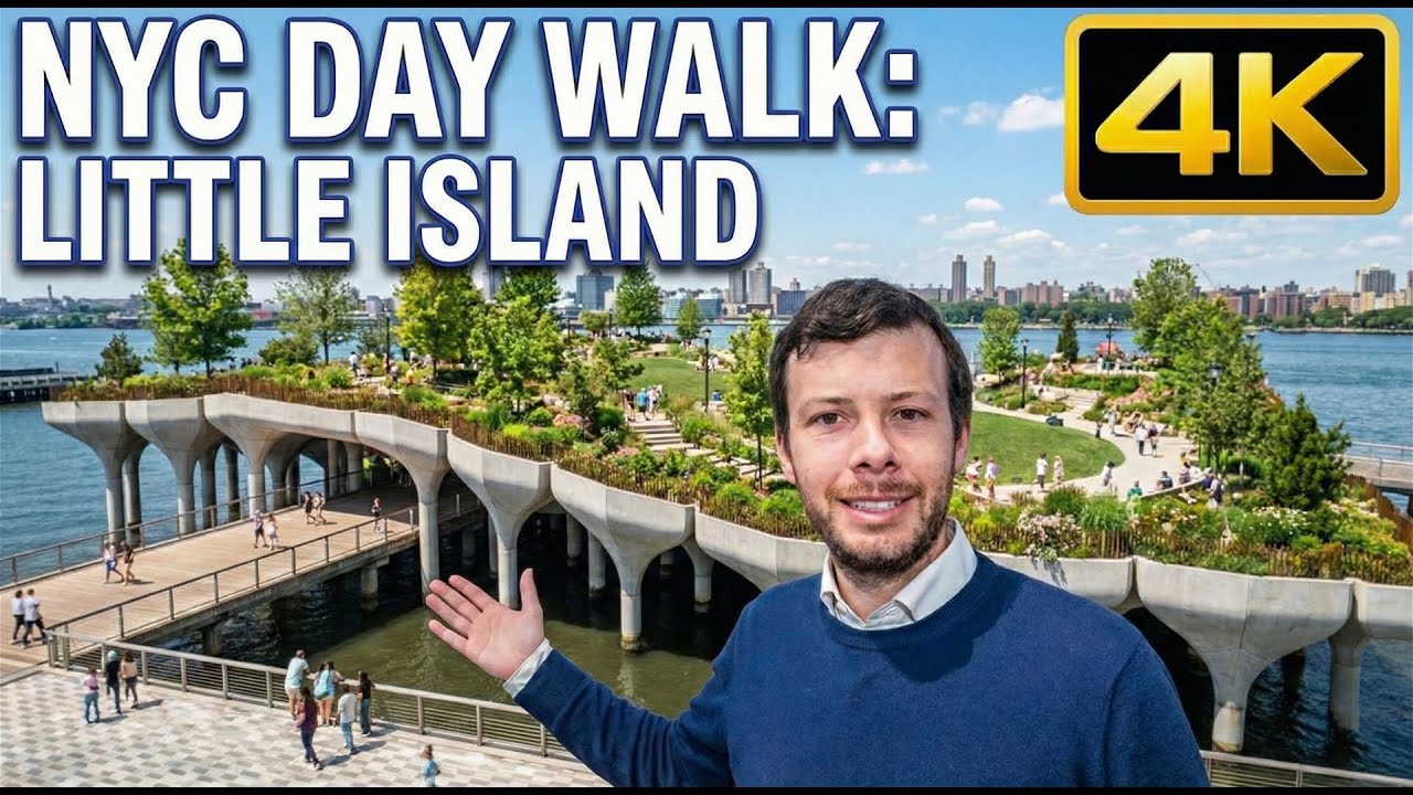 Little Island in New York Full Walk in 4K