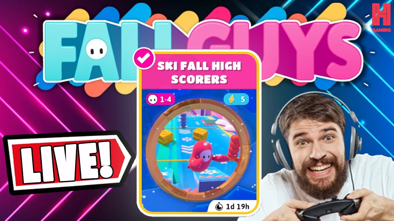 *New SHOW* Ski Fall High Scorers with Subscribers - Fall Guys Live Stream