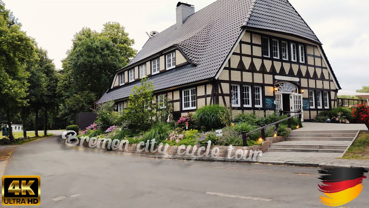 🇩🇪 Bremen city cycling || Hochschulring - Kuhgrabenweg - Am Lehester - Borgfeld - Spielplatz  || 4K