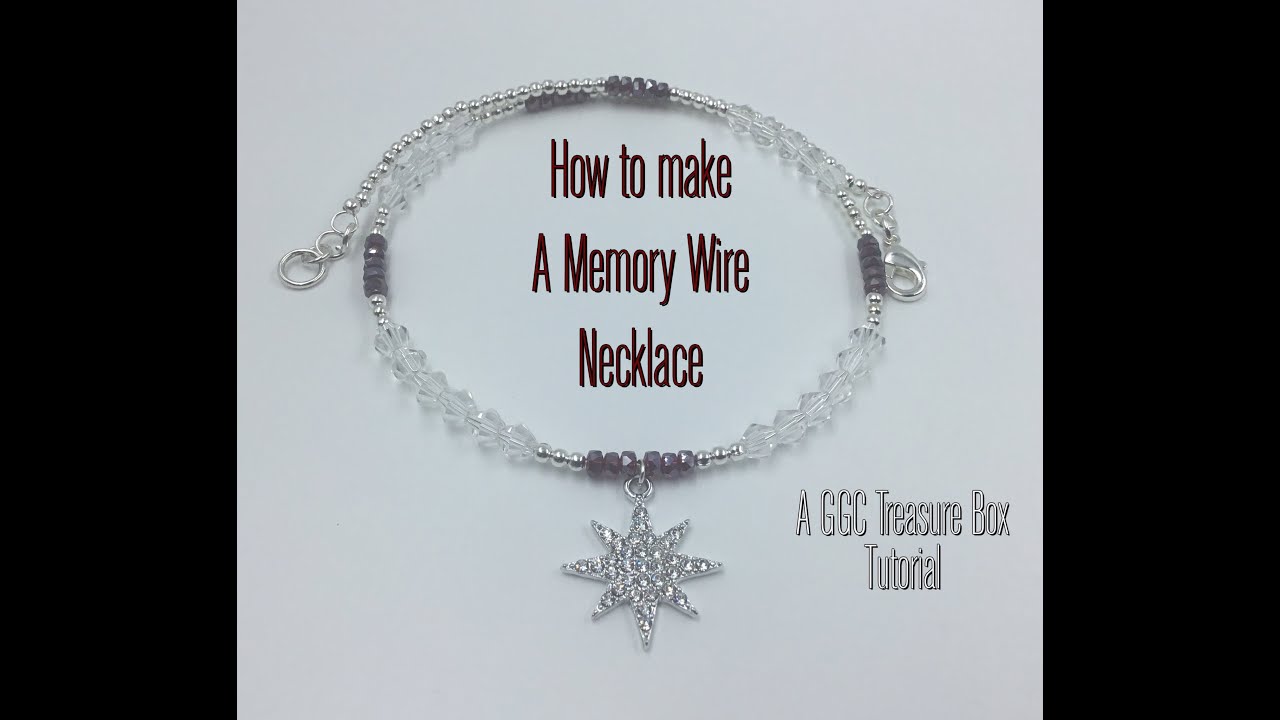 How to make a Memory Wire Necklace Treasure Box Tutorial