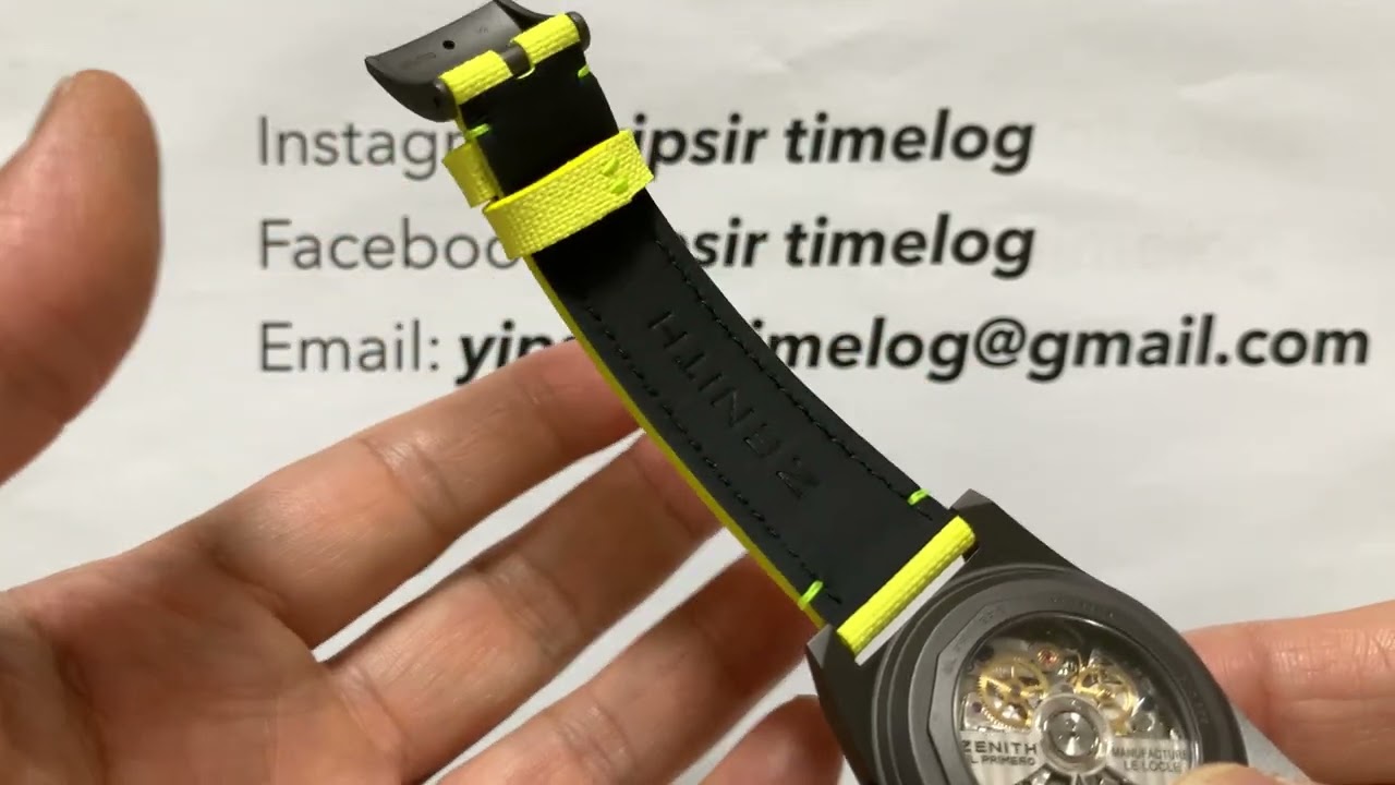 真力時Zenith Chronomaster Revival Shadow 螢光配色，特别且在短時間極速完賣…