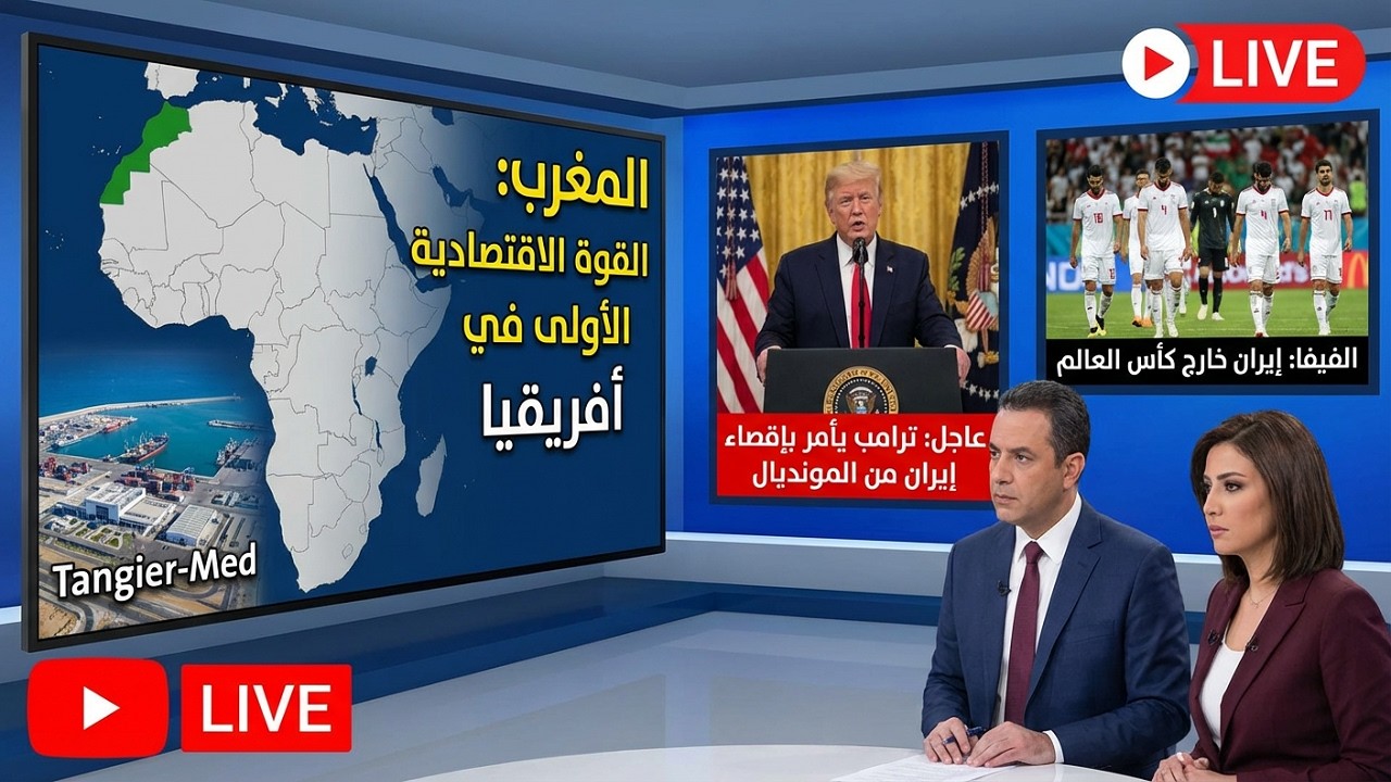 المغرب يتصدر الدول الأفريقية الأولى و ترامب يطرد ايران من المونديال
