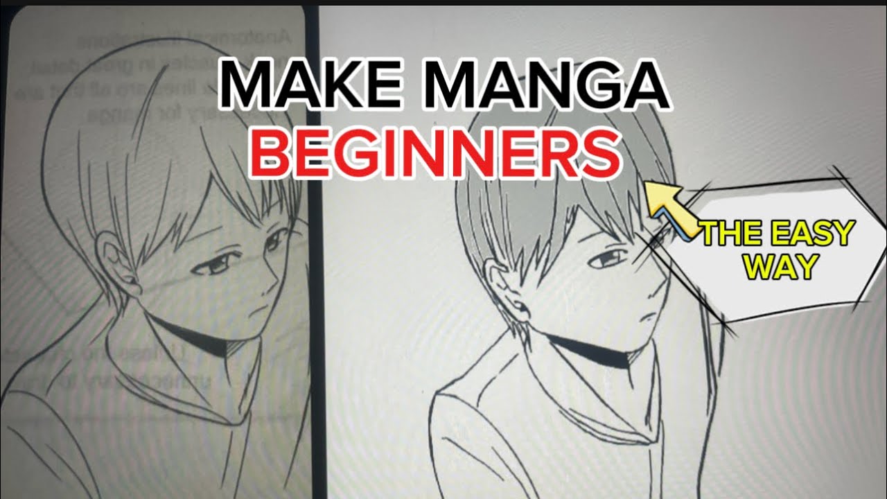 HOW TO MAKE ANIME & MANGA FACES FROM ABOVE | 3/4 VIEW