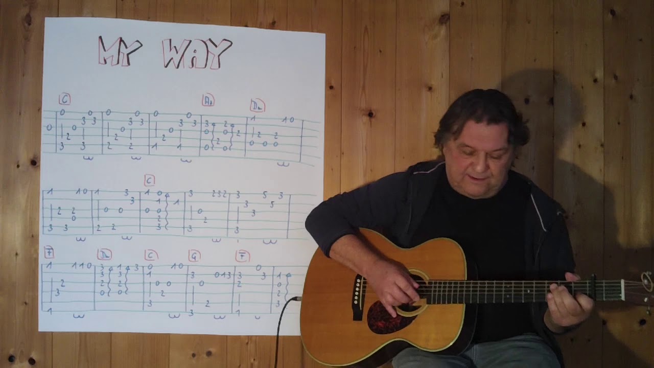 Fingerstyle Guitar Lesson #261: MY WAY (Main Theme)