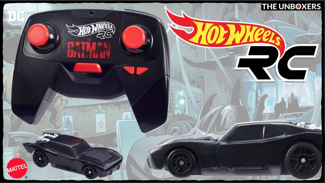 Hot Wheels RC 1:64 Scale The Batman Batmobile Remote Controlled Vehicle from The Movie