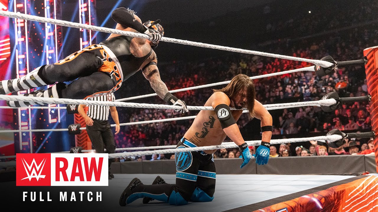 ПОЛНЫЙ МАТЧ — Эй Джей Стайлз против Рея Мистерио — отборочный матч Elimination Chamber: Raw, 31 я...