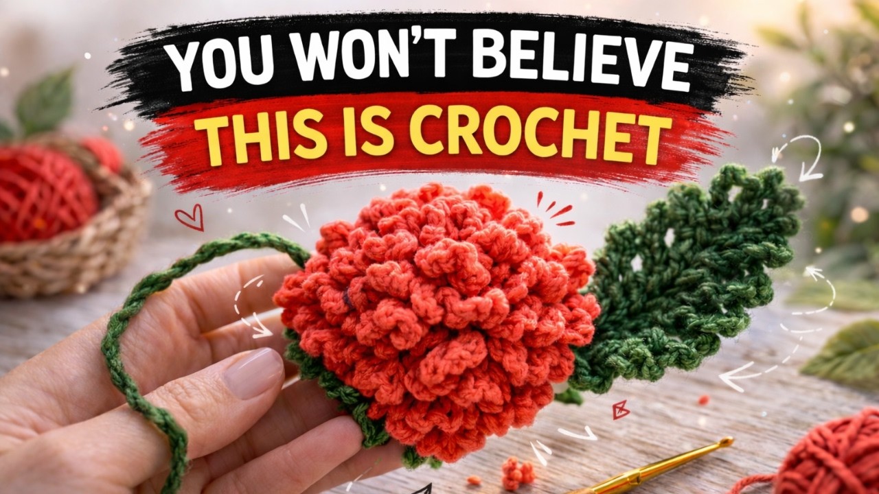 🌸 You’ve Never Crocheted a Flower Like This! Looks Alive 🌸 Free Tutorial
