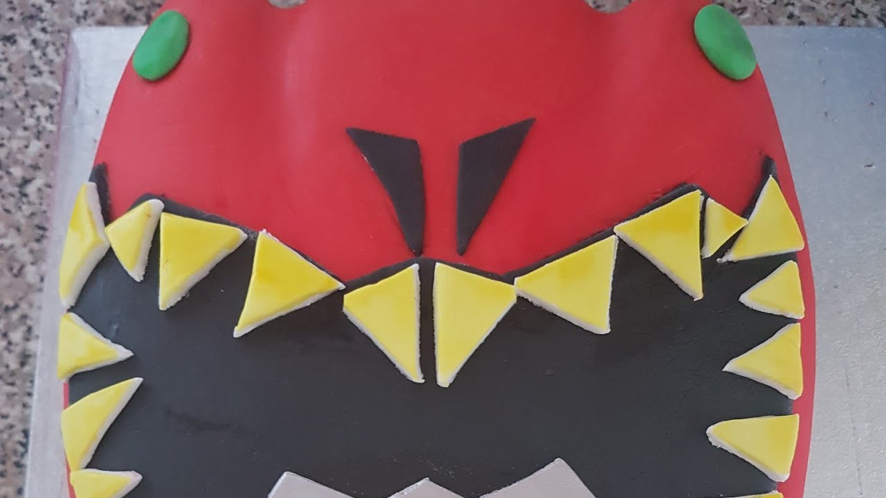 #powerrangers #dinocharge  Mask Cake