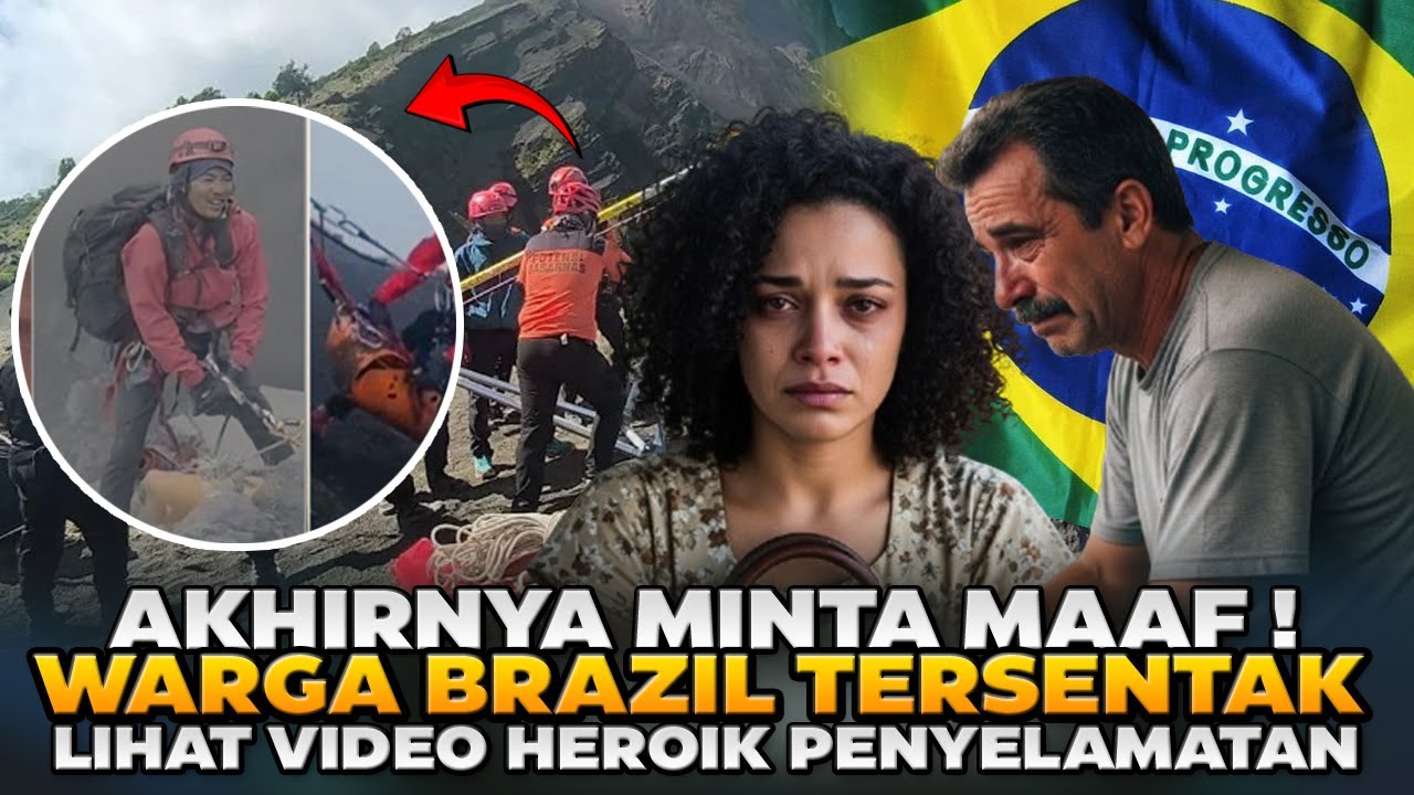 Baru Sadar ! Warga Brazil Tersentak Minta Maaf Lihat Penyelamatan Juliana di Rinjani
