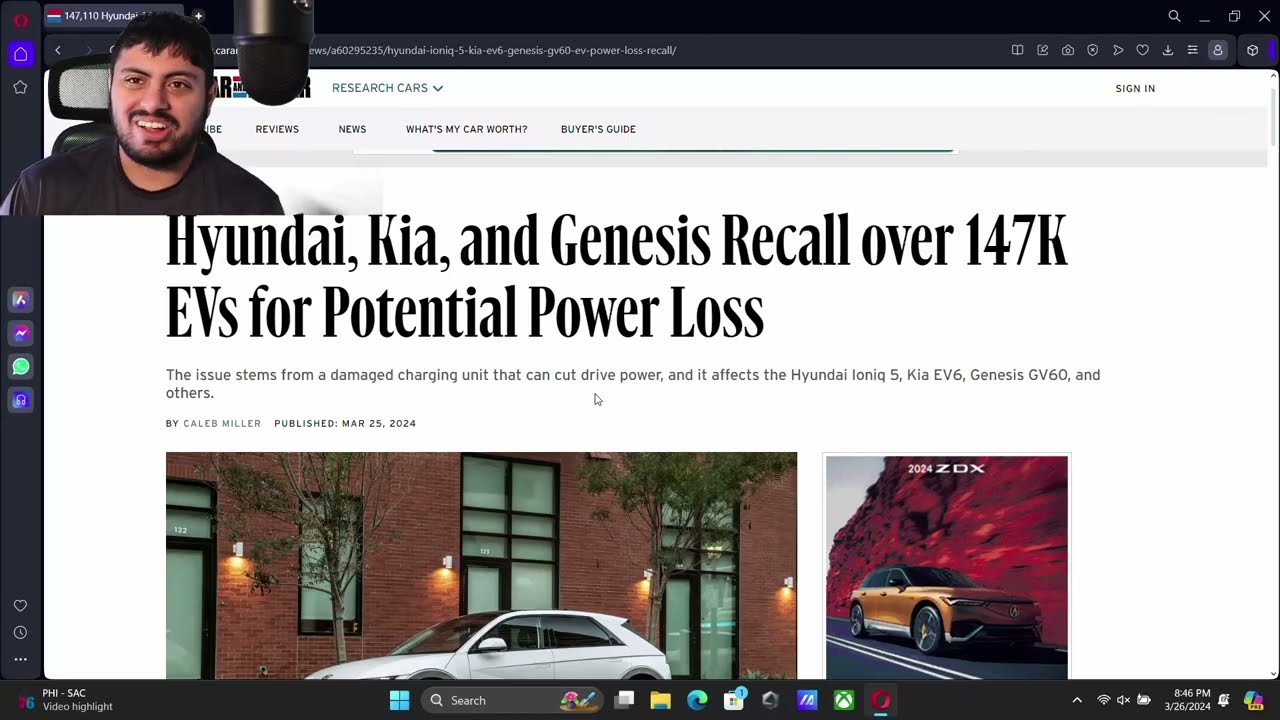 2022-2024 KIA, Hyundai & Genesis Recall Electric Vehicles