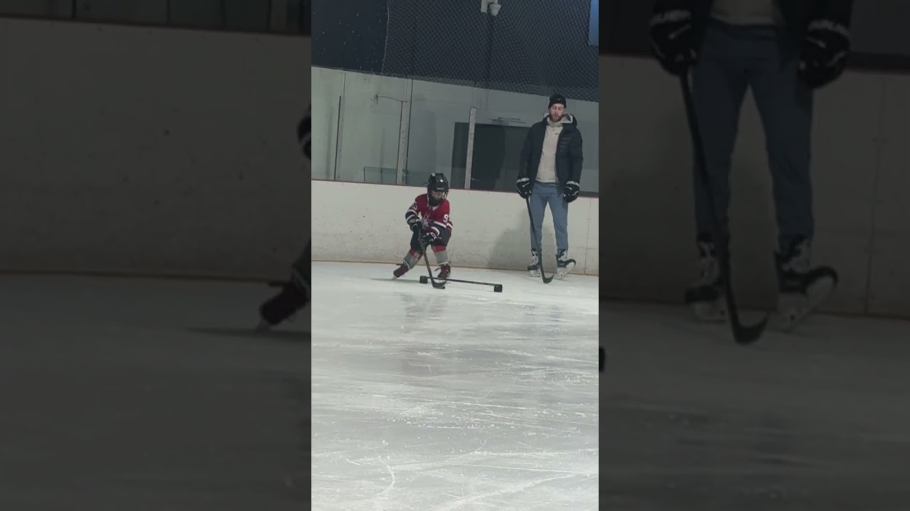 Hockey Skating & Stickhandling Drills on Ice 🏒