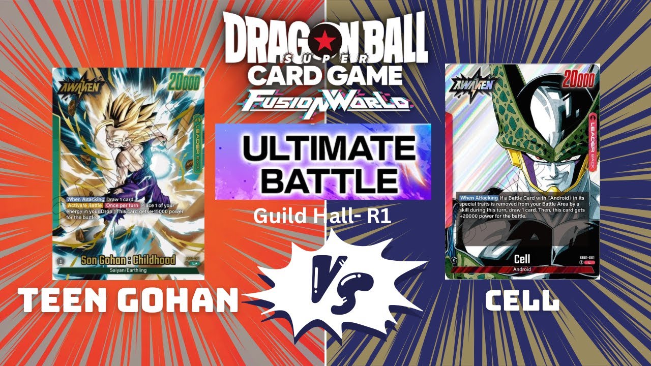 Teen Gohan v Cell - DBFW Ultimate Battle 2025 vol 4 - Guild Hall R1 w/ Handcam