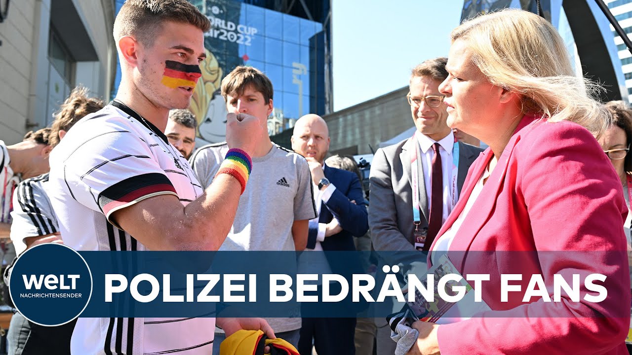 FIFA WM 2022 IN KATAR: Faeser setzt Zeichen - Freudloses Fußballfest bleibt im Zwielicht