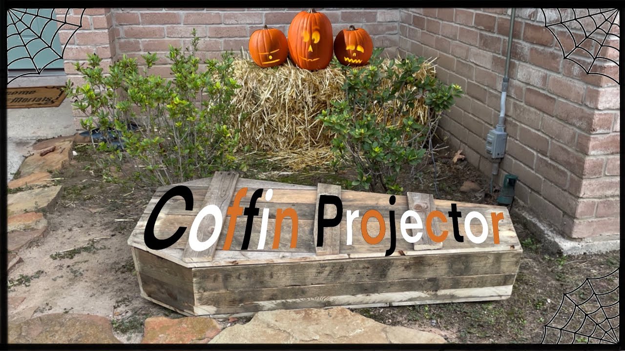 Spooky DIY Halloween Coffin: Hide Your Projector in Style!