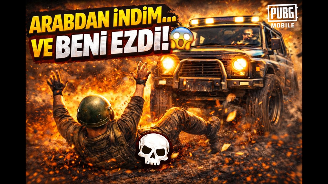 ARABAYLA KOVALADIM… BENİ EZİP GEÇTİ! 💀 | PUBG MOBILE