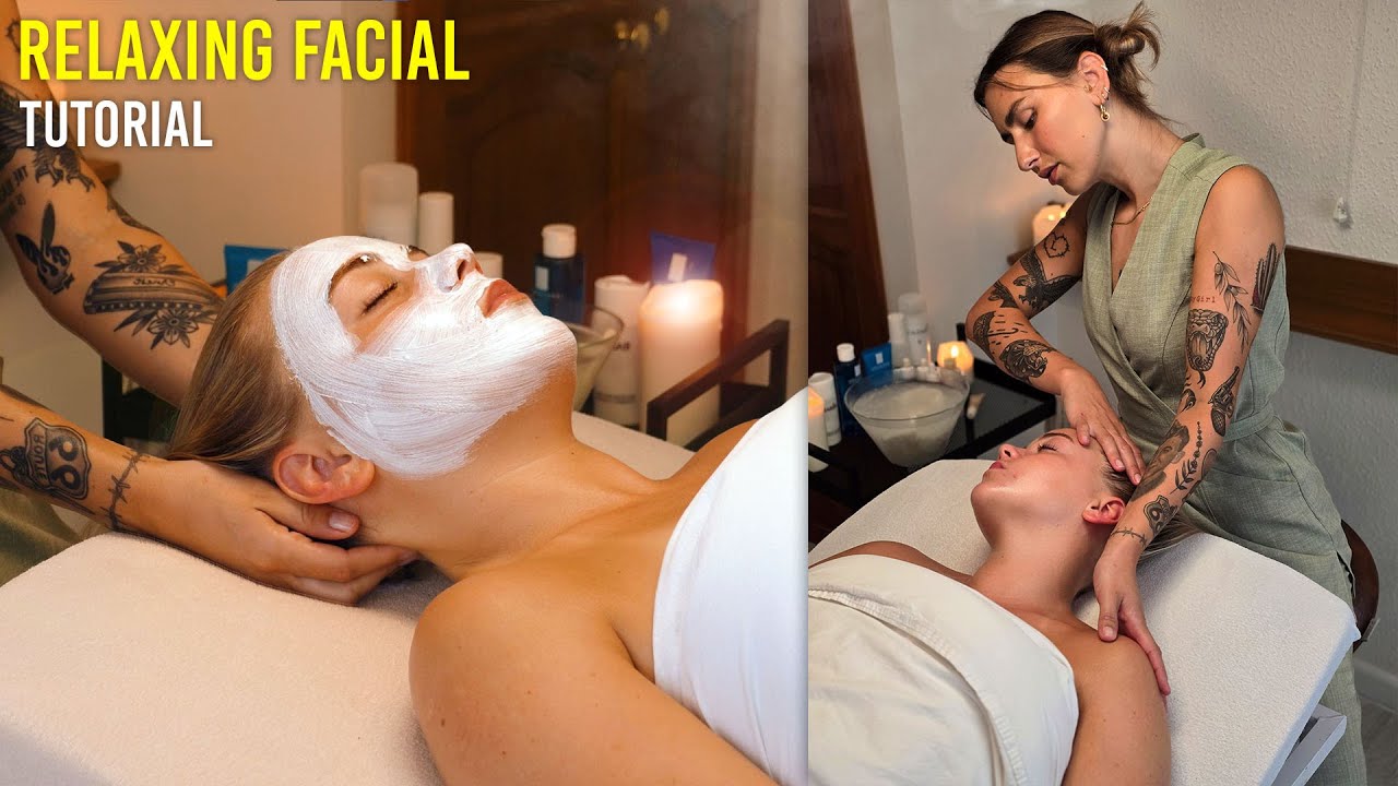 Relaxing Step By Step Facial & Head Massage Tutorial