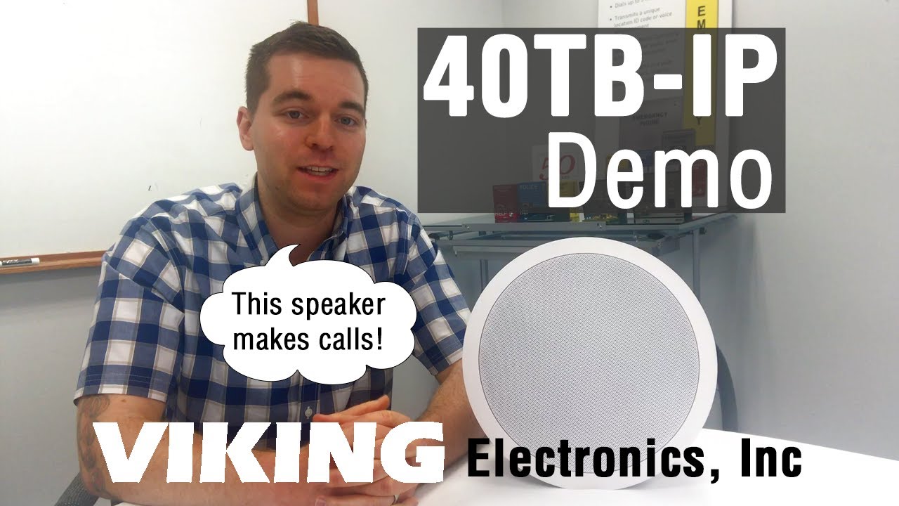 40TB-IP SIP Talkback Paging Speaker Demo: Making Calls
