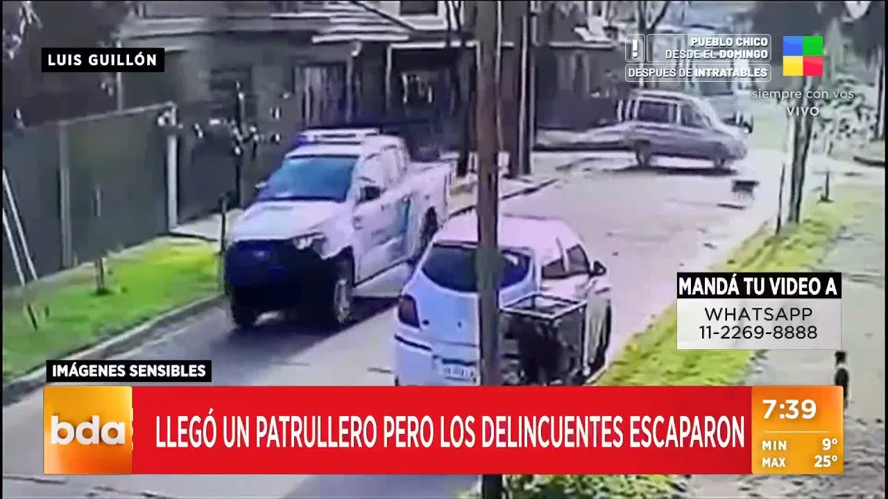 Cinematográfico intento de robo en Luis Guillón