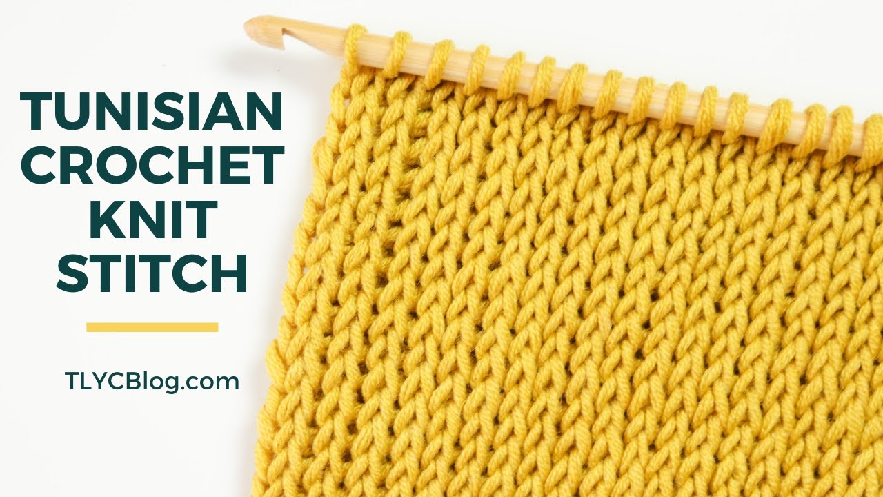 How To - Tunisian Knit Stitch [BEGINNER STITCH PATTERN + TUTORIAL] Crochet that looks like knitting!