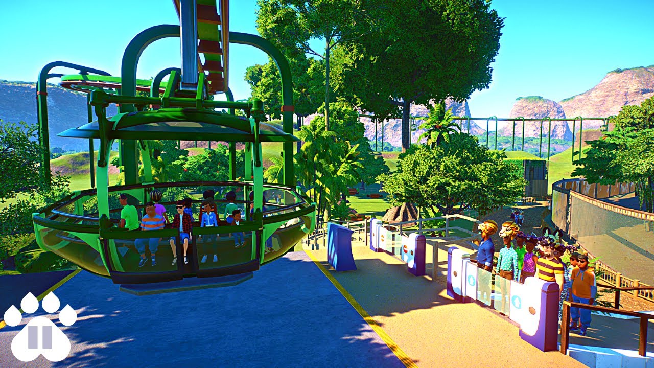 Adding Gondola Transport around our Eco-Zoo | Planet Zoo Franchise Mode Ep32