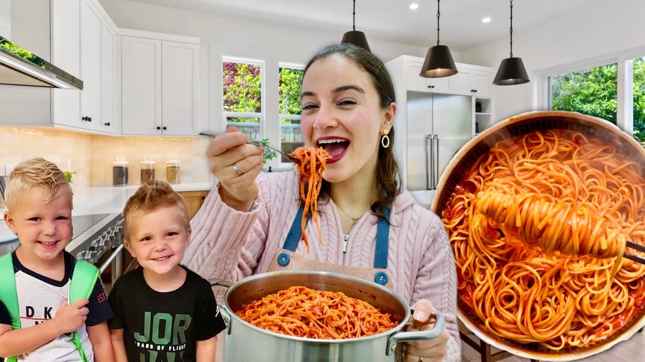 הכנתי פסטה אדומה שילדים אוהבים! מתכון סופר קל וטעים!!!