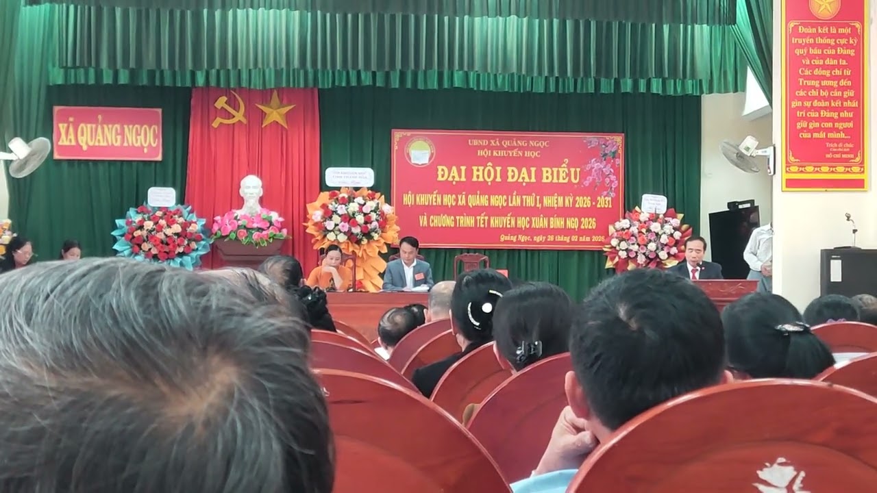 Khai mạc ĐH khuyến học lần 1, xã Quảng Ngọc, tỉnh Thanh Hoá, 2/2026