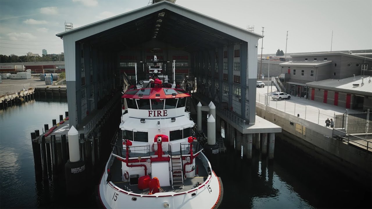 New Fireboat Stations Dedicated at Port of Long Beach