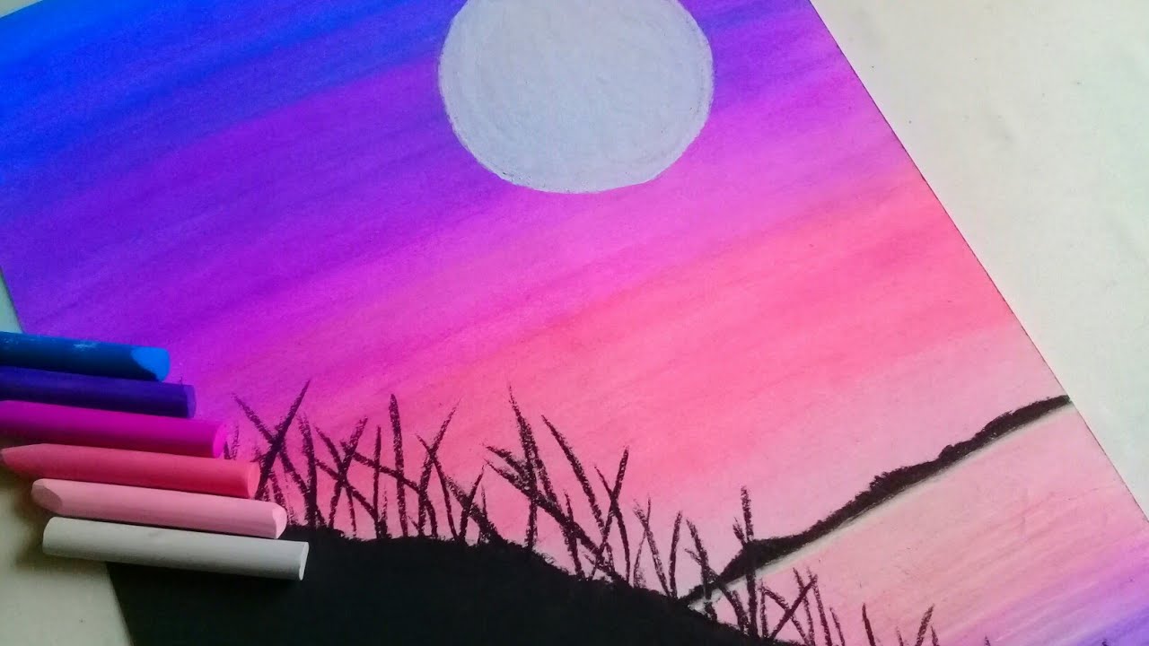 Como Dibujar Atardecer Con Luna Llena Tumblr / Mary Suárez