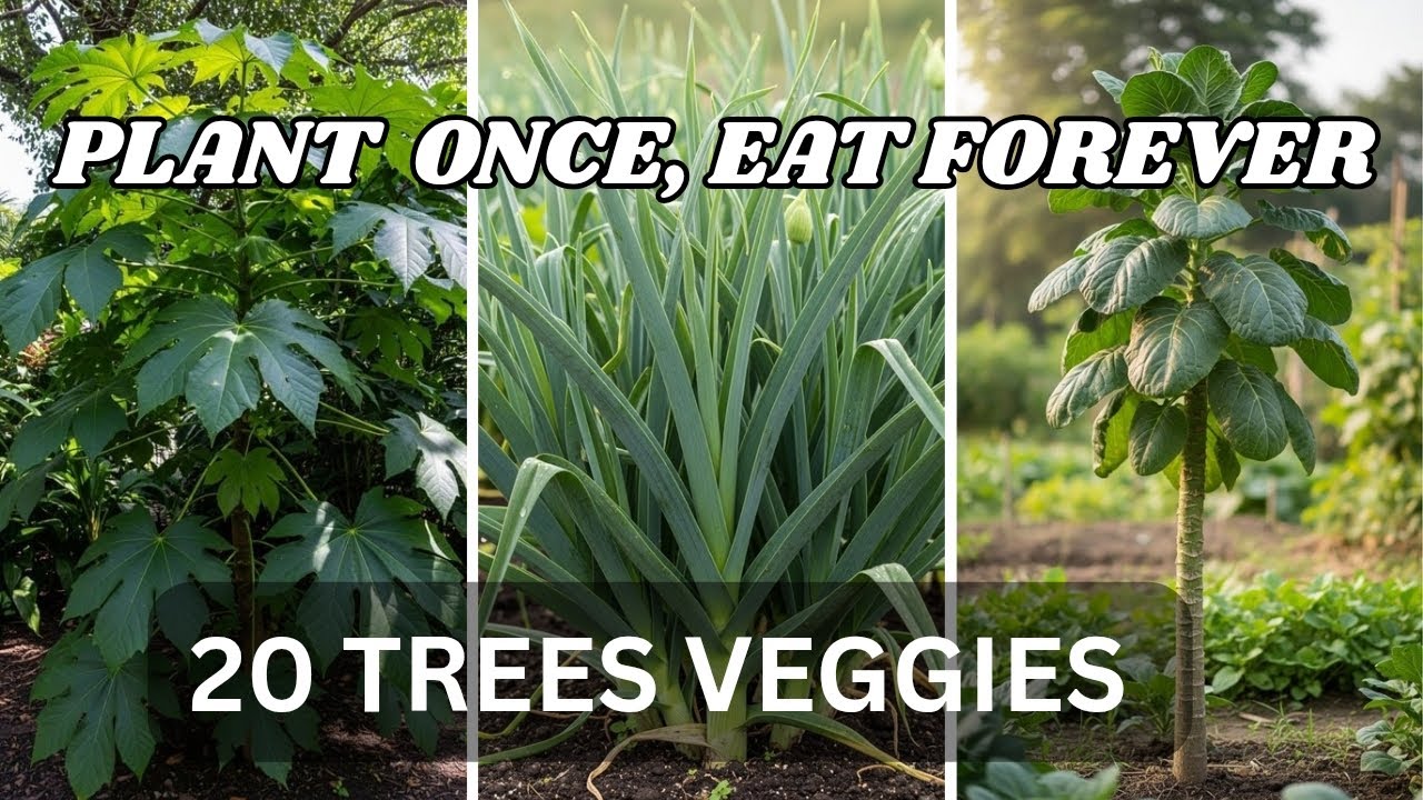 These 20 Vegetables Grow Like Fruit Trees! Plant Once, Eat Forever