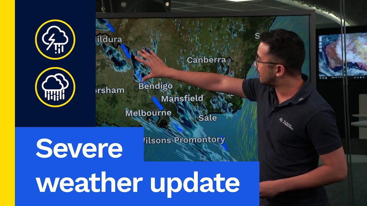Severe Weather Update 24 February 2026: Heavy rain for Victoria, continuing in central Australia