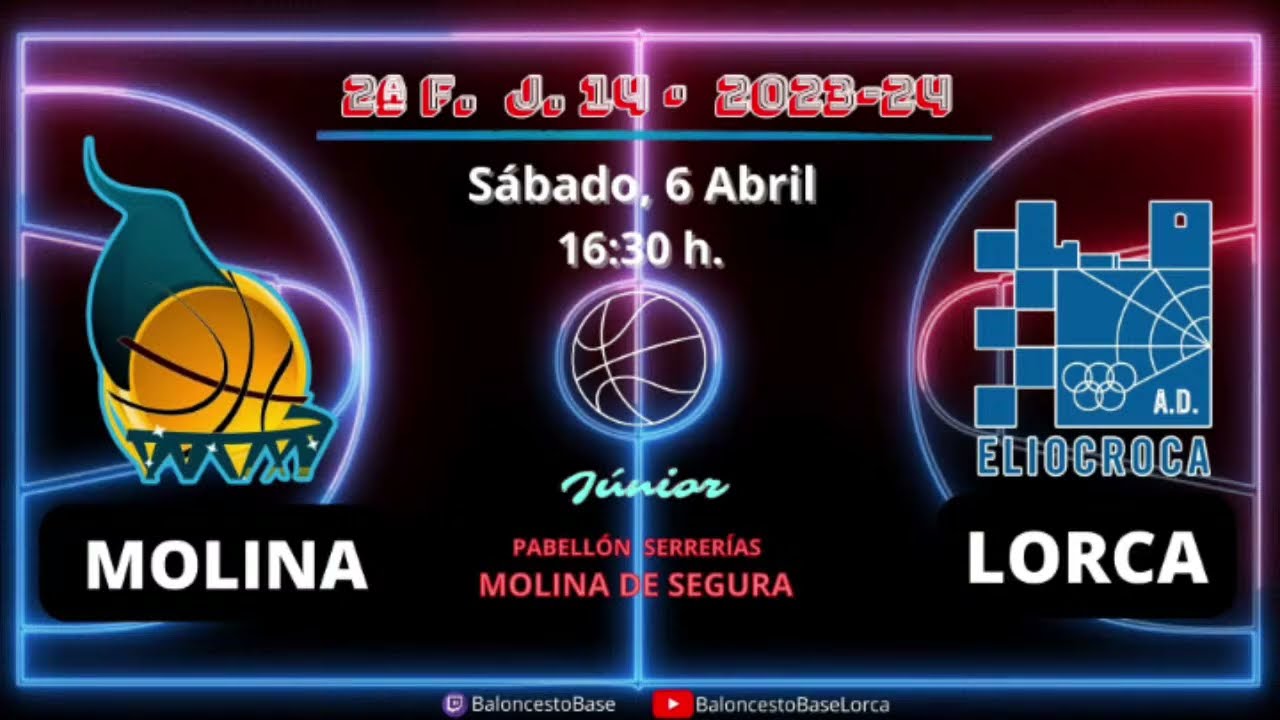 Baloncesto Junior:  Molina Basket - A.D. Eliocroca Lorca