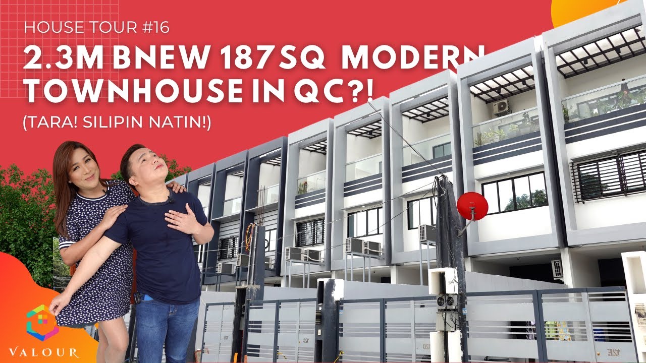House Tour #16 2.3M DP BNEW MODERN TOWNHOUSE IN QC?! | Valour
