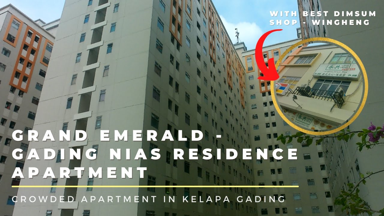 WALKING AROUND GRAND EMERALD APARTMENT - GADING NIAS RESIDENCE APARTMENT - APARTMENT WITH MANY FOODS