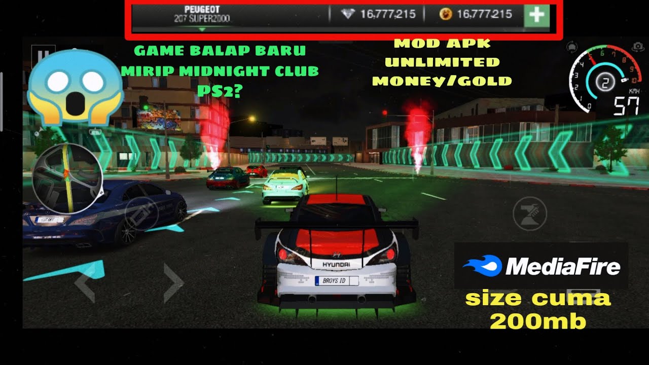 Game balap baru mirip midnight club ps2 CUTOFF mod apk online/ ofline