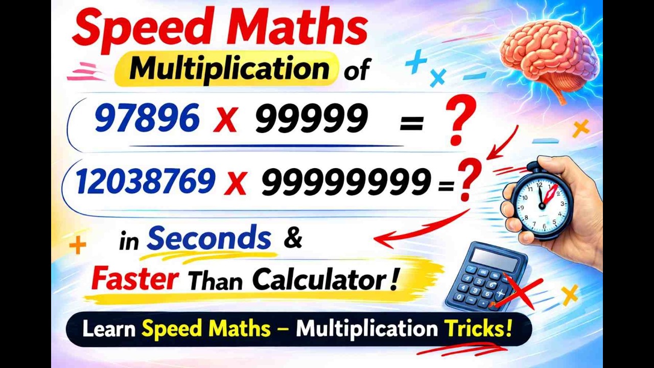 999, 9999, 99999 से गुणा करने की सबसे आसान ट्रिक | Speed Maths