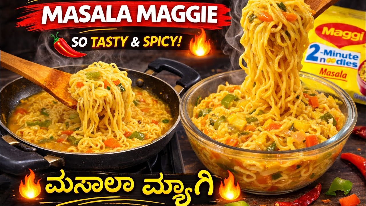 Vegetable Masala Maggi 🍜😋 | Easy Homemade Recipe Without Sauces #viral #food 