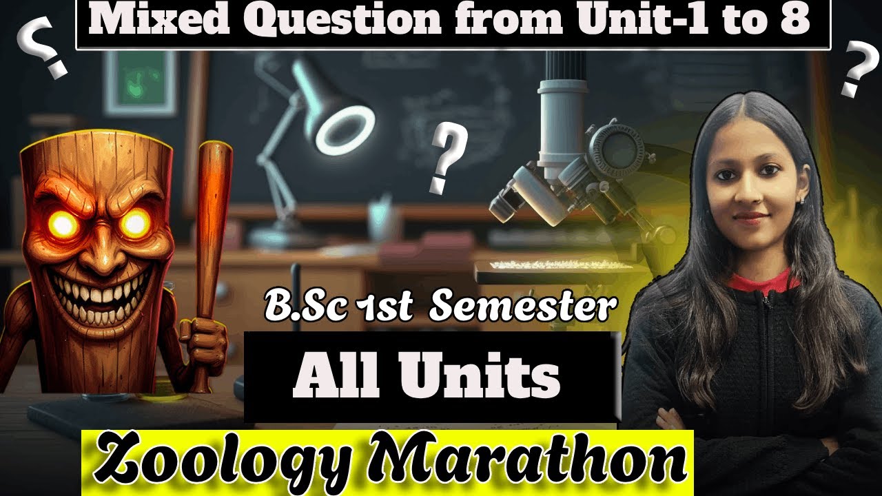 Zoology Marathon All Units Objective Question | B.Sc.1st Sem Maa Vindhyavasini University Mirzapur