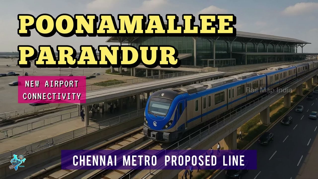 Poonamallee → Parandur Airport: Chennai Metro Phase 2 Route Full Overview