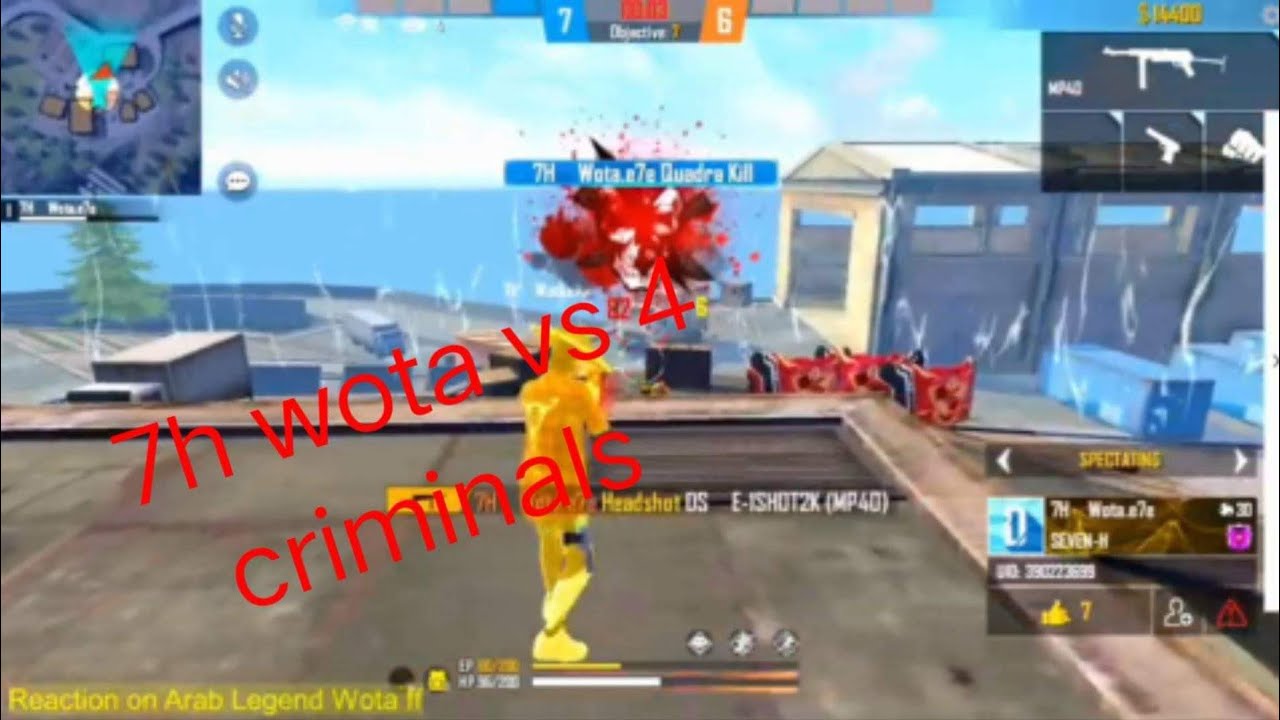 Wota vs 4 Criminal // op movement gameplay