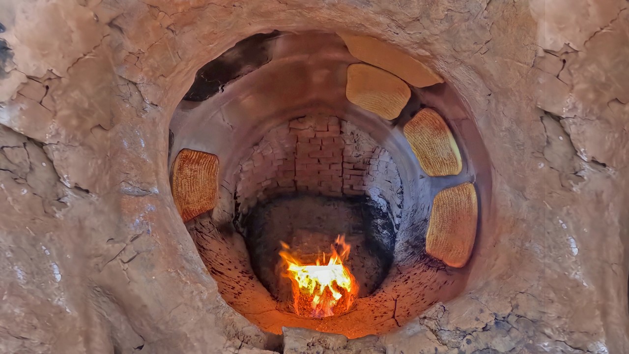 Iran's MOST Delicious Tandoori Bread! Interesting Walking Tour of Tehran