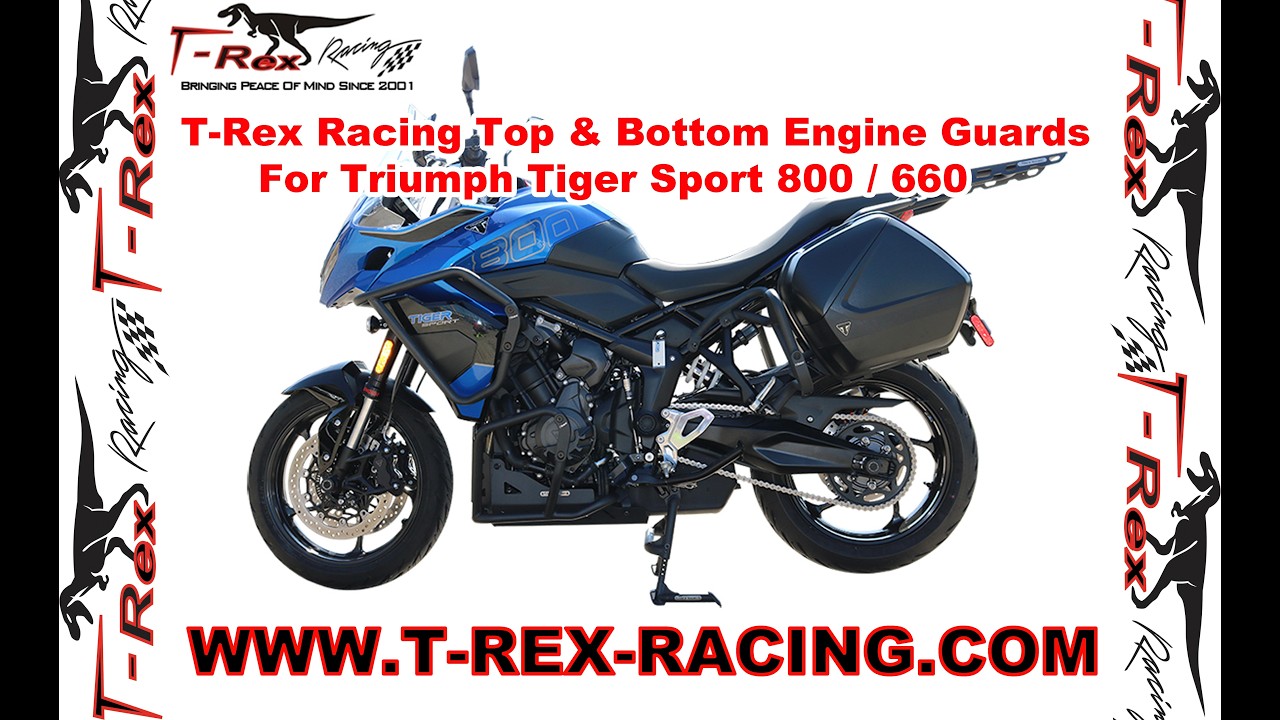 T-Rex Racing Top and Bottom Engine Guards For Triumph Tiger Sport 800 / 660