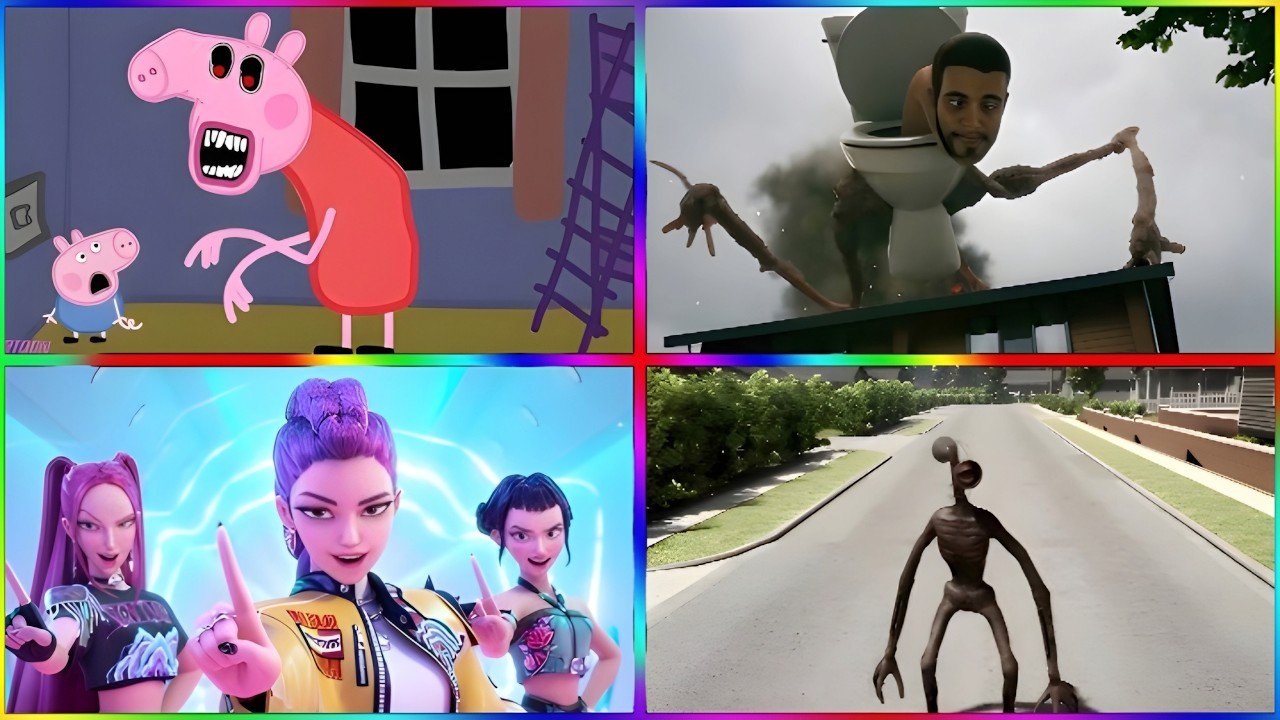 Skibidi Toilet🆚PEPPA PIG.EXE 🆚Siren Head🆚Kpop demon hunter 🎶 Tiles Hop EDM Rush