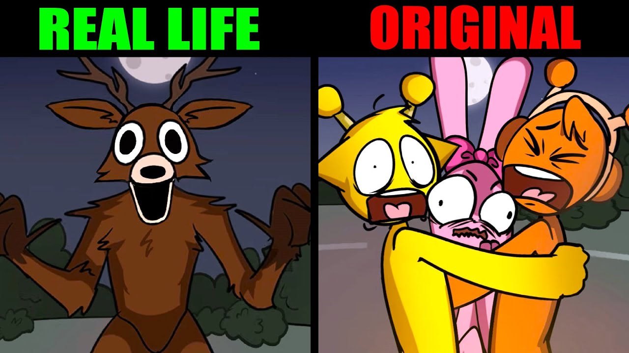 The Best TikToks of Incredibox Sprunki | Sprunki & 99 nights in the forest😱😱 | REAL LIFE vs ORIGINAL