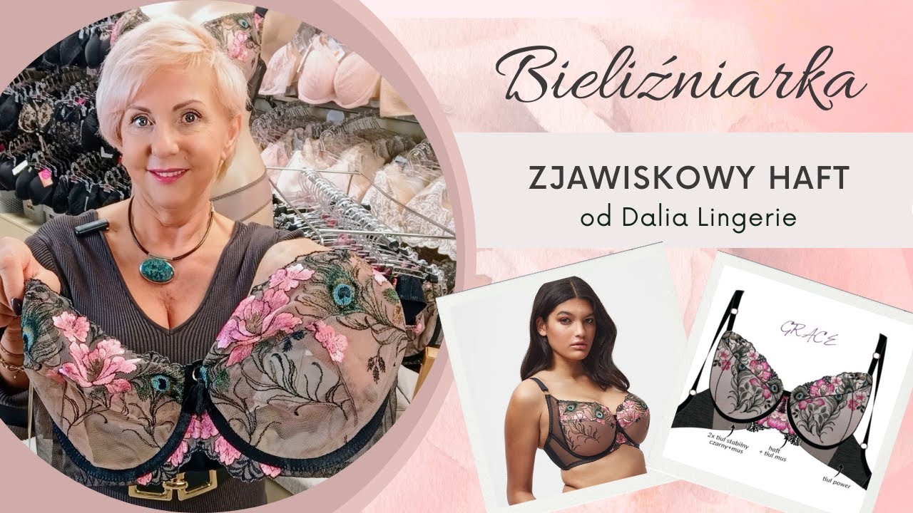 Pawie oko plus r&oacute;żowe kwiaty, ten biustonosz jest inny niż wszystkie!